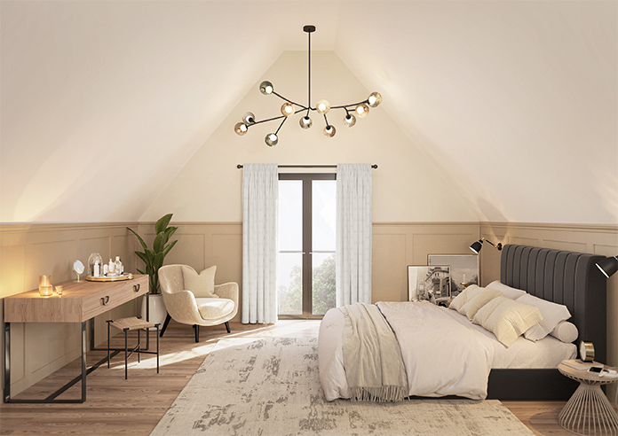 Gentle Palm, Warm Grey - Made to Measure Curtains - Image 14